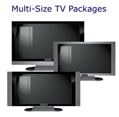 Multi-Size TV Prop and Prop TV packages are perfect for Home Stagers for home staging props, Realtors, Interior Designers, Furniture Store, Apartment Models, Furniture Manufacturers, and Home Builders.  Save while getting a variety of sizes for all of your needs.
